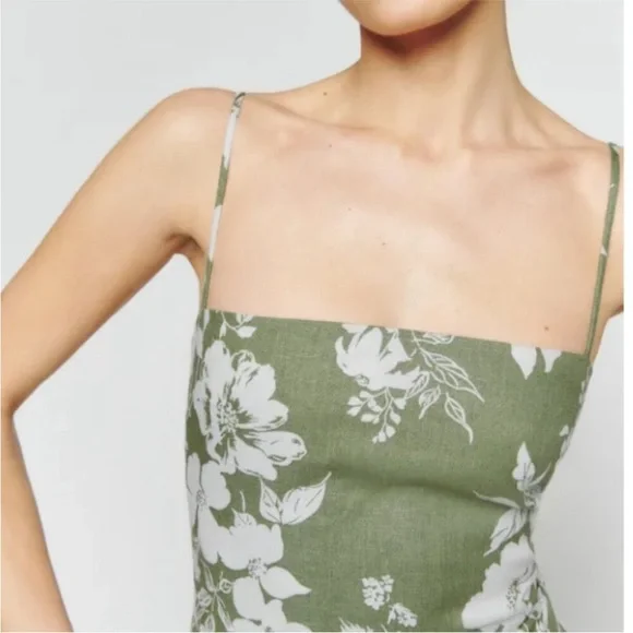 Reformation Linen Frankie Midi Dress - Picture 4 of 13